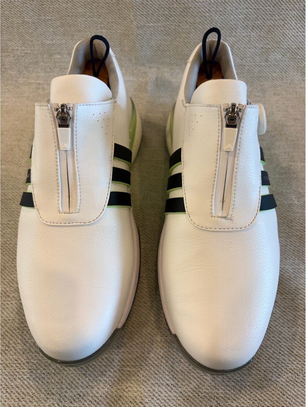 Adidas Tour360 24 BOA Golf Shoes White/Black/Acid Green Size 9